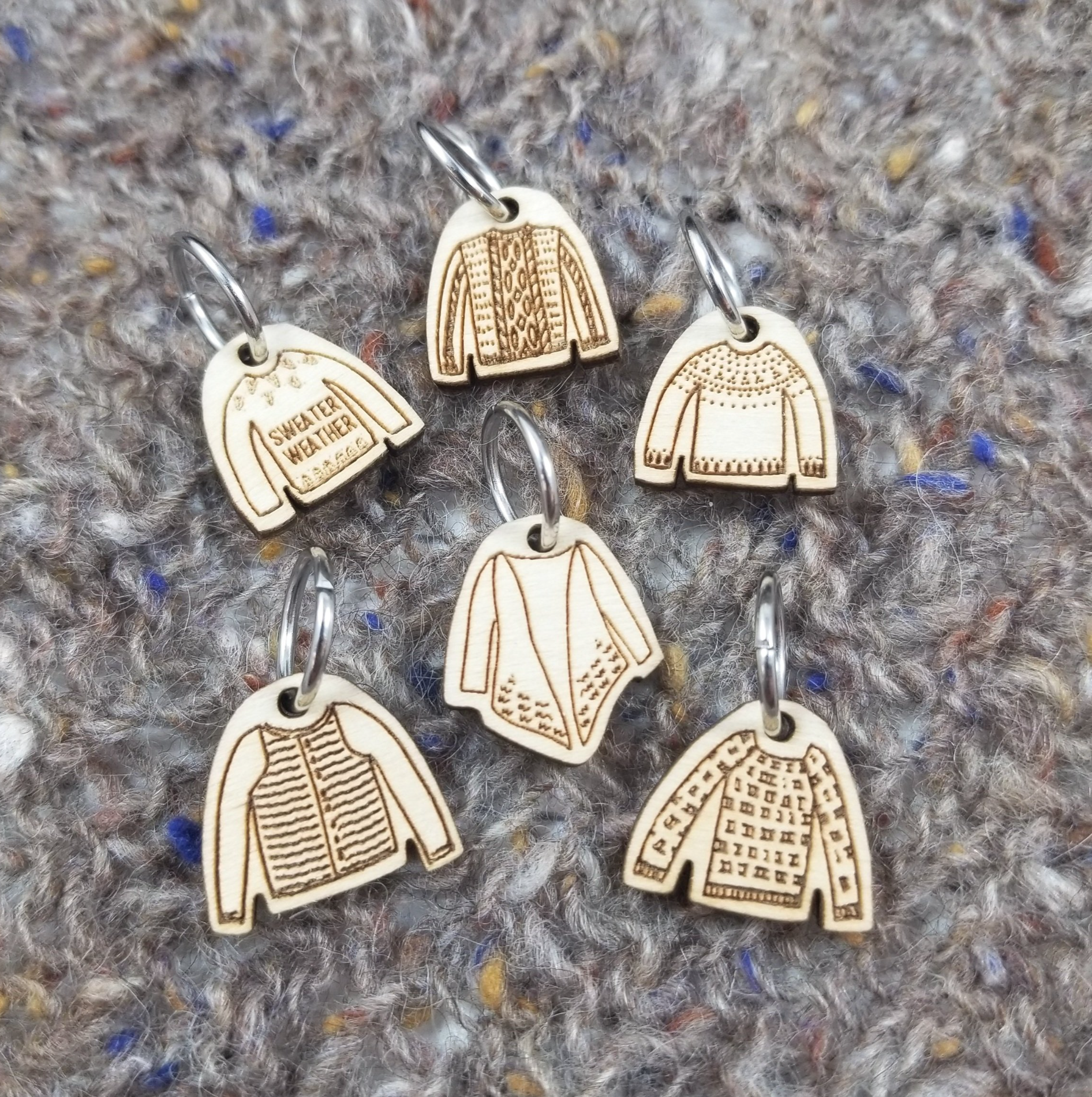Katrinkles - Assorted Sweater Stitch Marker Set