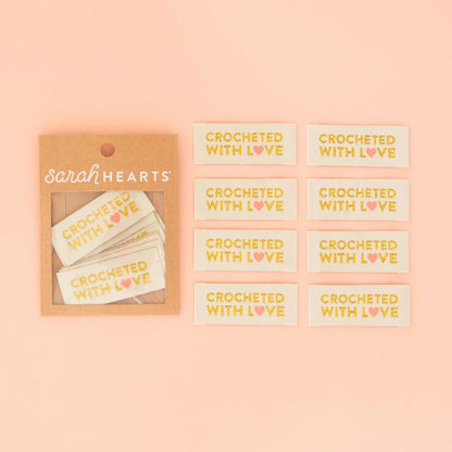 Sarah Hearts Woven Labels