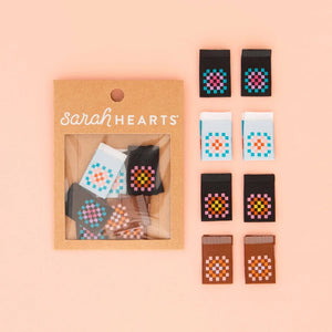 Sarah Hearts Woven Labels