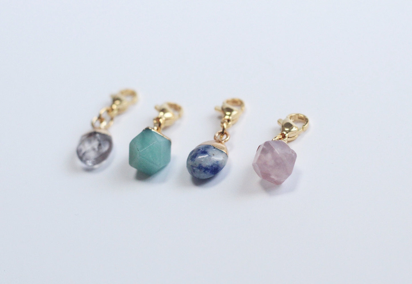 Spring Brights - Genuine Gemstone Stitch Marker Set