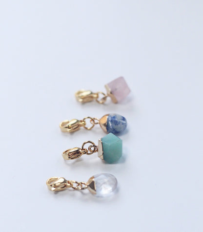 Spring Brights - Genuine Gemstone Stitch Marker Set
