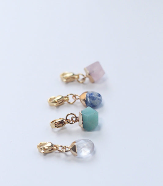 Spring Brights - Genuine Gemstone Stitch Marker Set