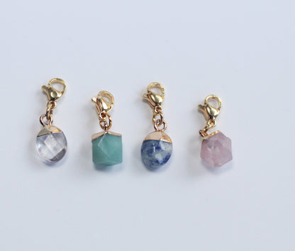 Spring Brights - Genuine Gemstone Stitch Marker Set