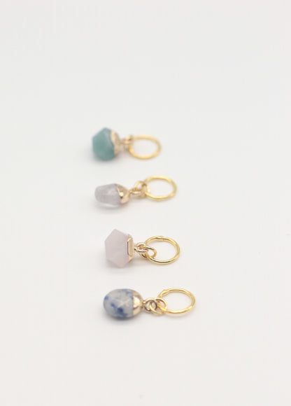 Spring Brights - Genuine Gemstone Stitch Marker Set